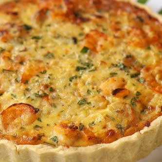 Quiche Keto Cebolla Camaron