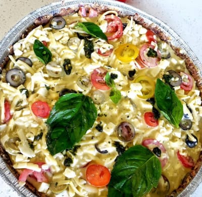 Quiche Keto Capresse