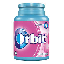 Chicle Orbit botella Bublemint Rosa