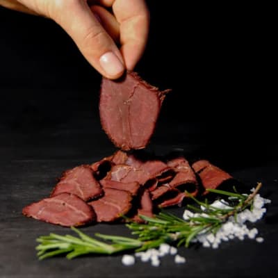 Pastrami de Ciervo Laminado 100 grs, W Carnes2