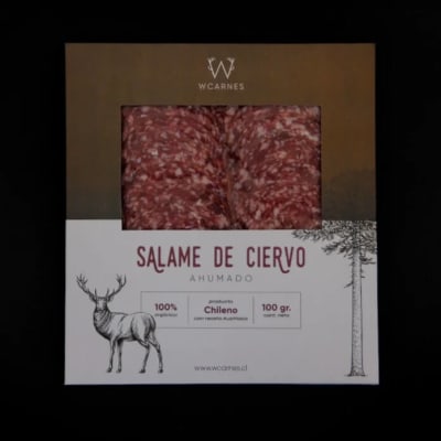 Salame de Ciervo Laminado 100 grs, W Carnes1