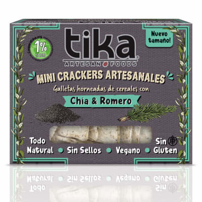 TIKA Crackers Chia y Romero 140 grs