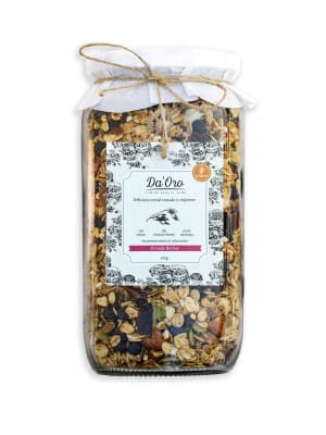 Granola Berries S/Gluten en Frasco Vidrio para recargar 475 grs