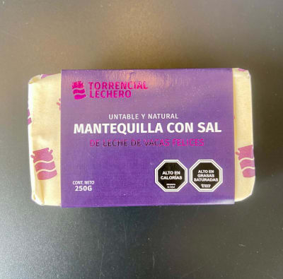 Mantequilla Torrencial Lechero, Osorno. 250 grs.