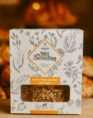 Galletas crackers sin gluten Mil Semillas 140 g