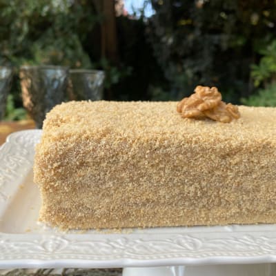 Barra de Miga Caluga (Manjar, caluga y nueces)