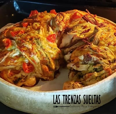 Trenza Mixta mitad mechada mitad vegetariana