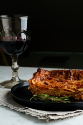 Lasaña de Mechada, Queso Azul y Cebolla, Felipe Cocina1