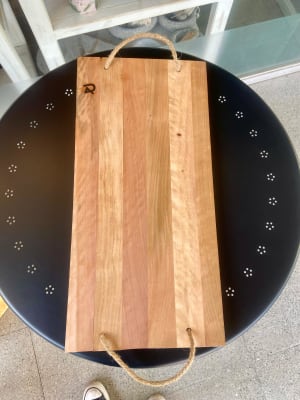 Tabla Rustica de picoteo madera de Roble, 60x30 cms app