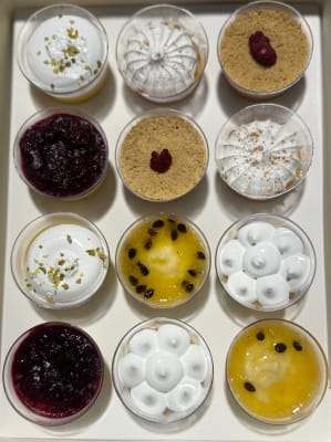 Postre gourmet en vasitos individuales, 60 grs, Marce Fuenzalida