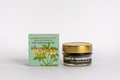 Láminas de Trufa Negra Natural en Aceite Vegetal 43 grs Trufica España1
