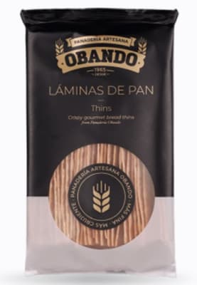 Láminas de Pan de Cristal, Obando España 150 grs