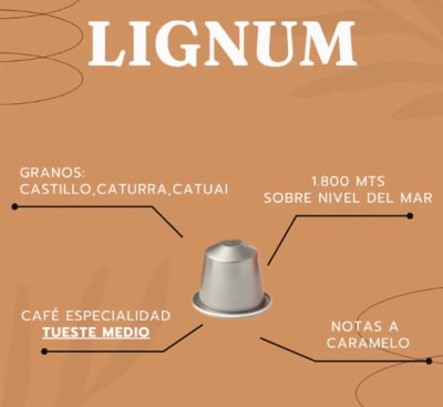 Café Petal Lignum 10 Cápsulas para Nespresso (Intensidad media)1