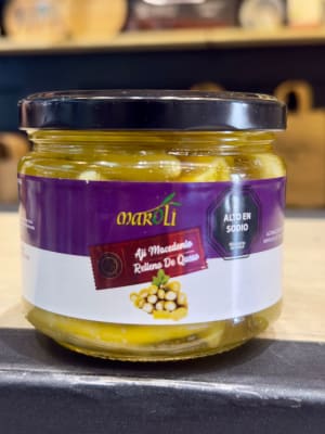 Ají Macedonia (Verde europeo) encurtido relleno de queso, Turquia, 450 grs