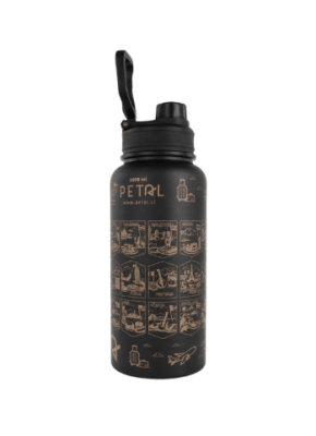 Botella Térmica Trotamundos, 40 paises, Petal 1 Litro
