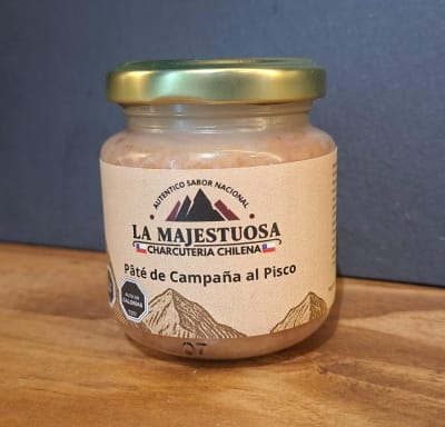 Paté de Campaña con un toque de pisco La Majestuosa, 130 grs