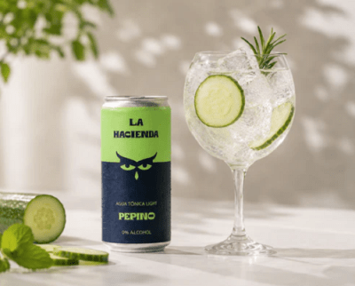 AGUA TÓNICA LIGHT - PEPINO 260 ml La Hacienda
