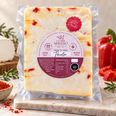 Queso de cabra tierno al Pimentón, Cabra Murasso, 230 grs