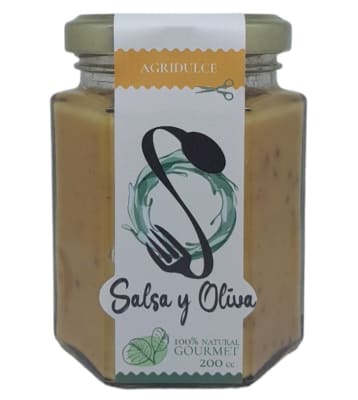 Dip Mostají manzana y piña 200 grs, Salsa y Oliva