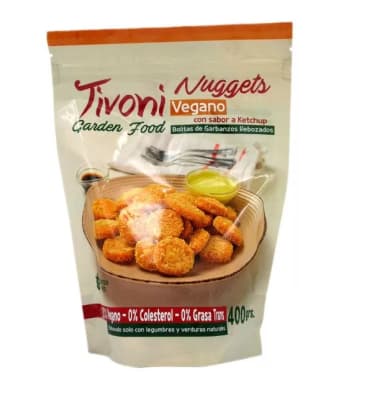NUGGETS CON SABOR A KETCHUP VEGANO TIVONI  400 GRS