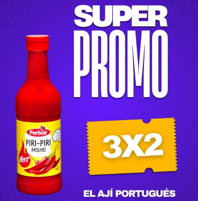 3 x 2 Salsa de Piri Piri 195 ml Importado de Portugal