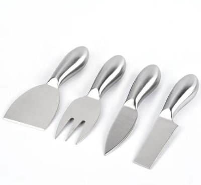 Set de 4 cubiertos de aluminio para quesos