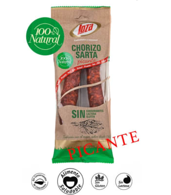 Chorizo Sarta IGP Chorizo Riojano Picante 250gr, Loza