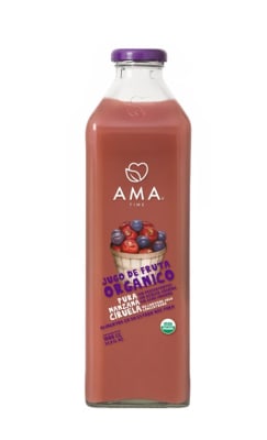 Jugo Ama Manzana Ciruela Orgánico 1 Litro1