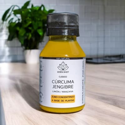 Eden shot CURCUMA - JENGIBRE, Limón + Manzana (Clásico)