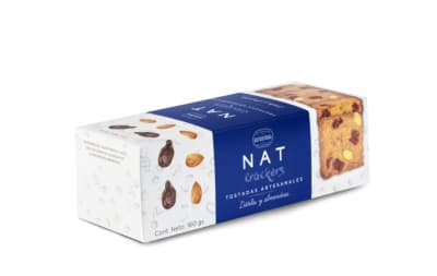 Tostadas Naturales Datiles y almendras, Nat Crackers1