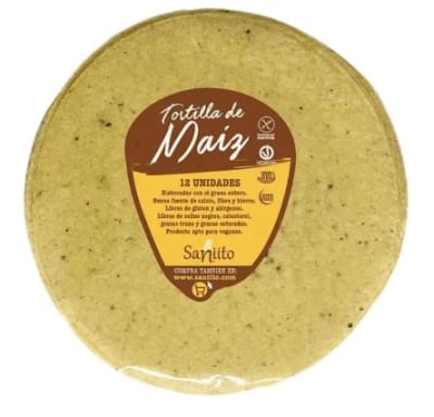 Tortilla taquera Maiz 12 cms