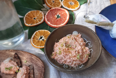 Filete trucha con piel Ahumado en Caliente