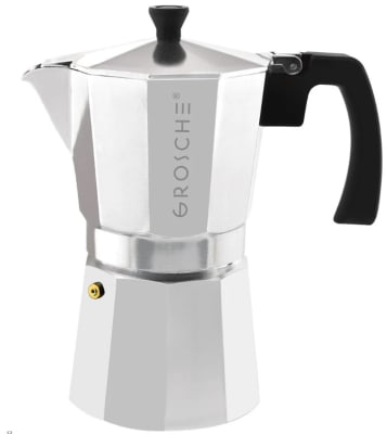 Cafetera Espresso Italiana Milano para 9 Tazas, 450 ml  Cromo