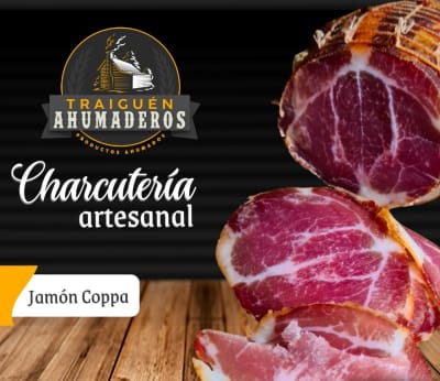 Jamón Coppa, Lomo vetado curado, Ahumaderos Traiguén