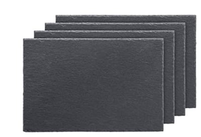 Tabla de Piedra negra rectangular 40x20