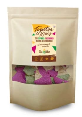 Nachos de Maiz, Betarraga y Espinaca