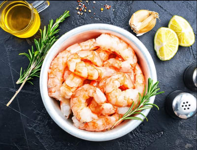 Camarón crudo sin cáscara Calibre 36-40 1 Kilo