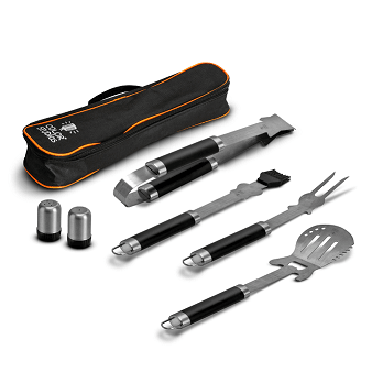 Set Parrillero con Forma de Guitarra + Funda, Color Studios