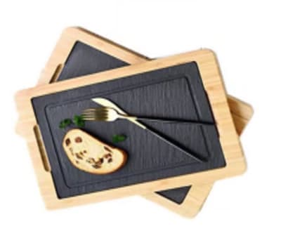 Tabla de Madera y Piedra 36x24cm THB1