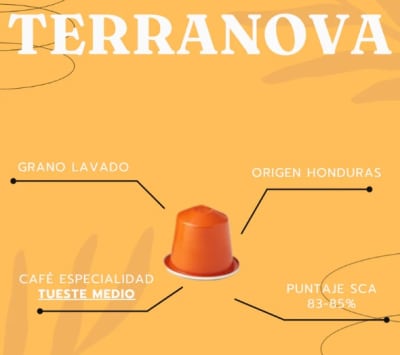 Café Petal Terranova10 Cápsulas para Nespresso (Intensidad media)