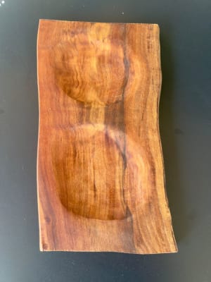 Tabla Rústica de Picoteo con 2 Pocillos, Roble | Petal