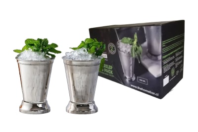 Set de 2 Mugs de Acero de 400ml para Mojito
