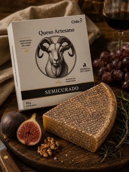 Queso Semi Curado de Cabra Herencia de Campo 95 grs1