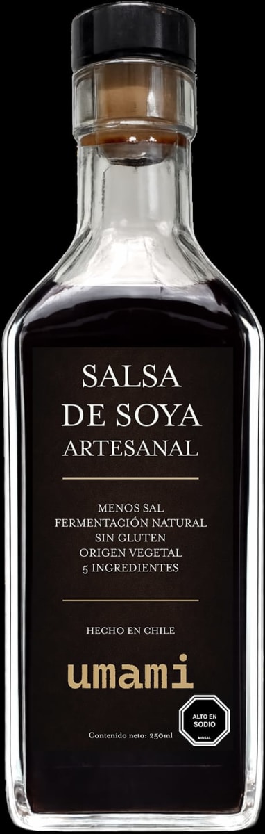 Salsa de Soya artesanal, sin gluten.  250 ml Umami1