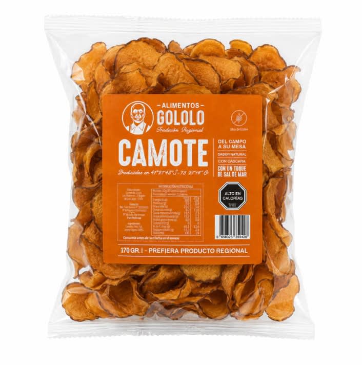 Papas fritas artesanales, Gololo Chiloe 185 grs Camote1