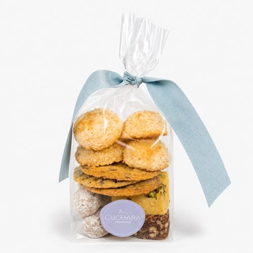 Bolsita de Dulzuras La Cuchara, Surtido de galletas, brownie, blondie, cocadas y bolitas de nuez1