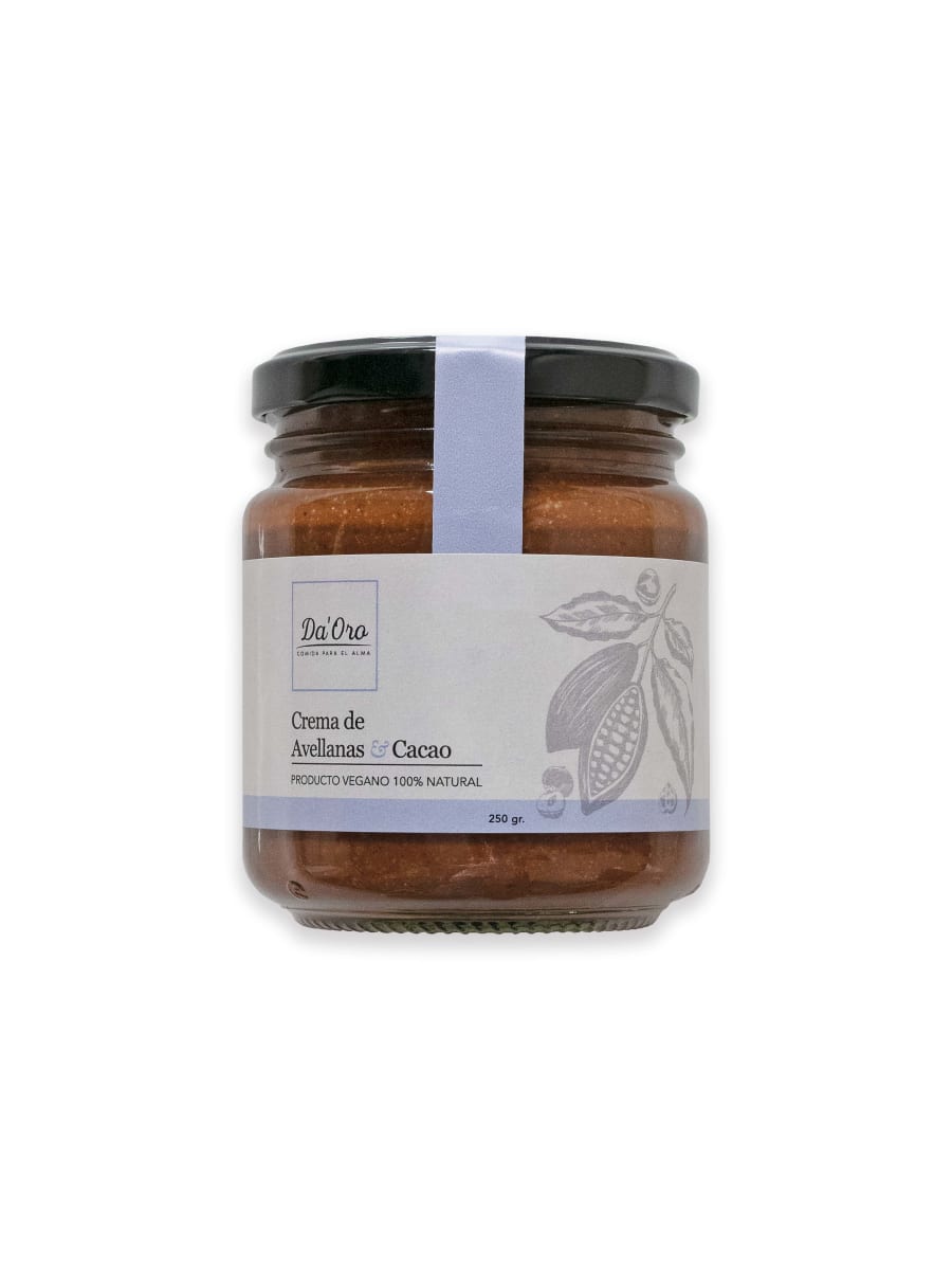 Crema Avellana Cacao (Nutella saludable, sin azucar, sin gluten)1