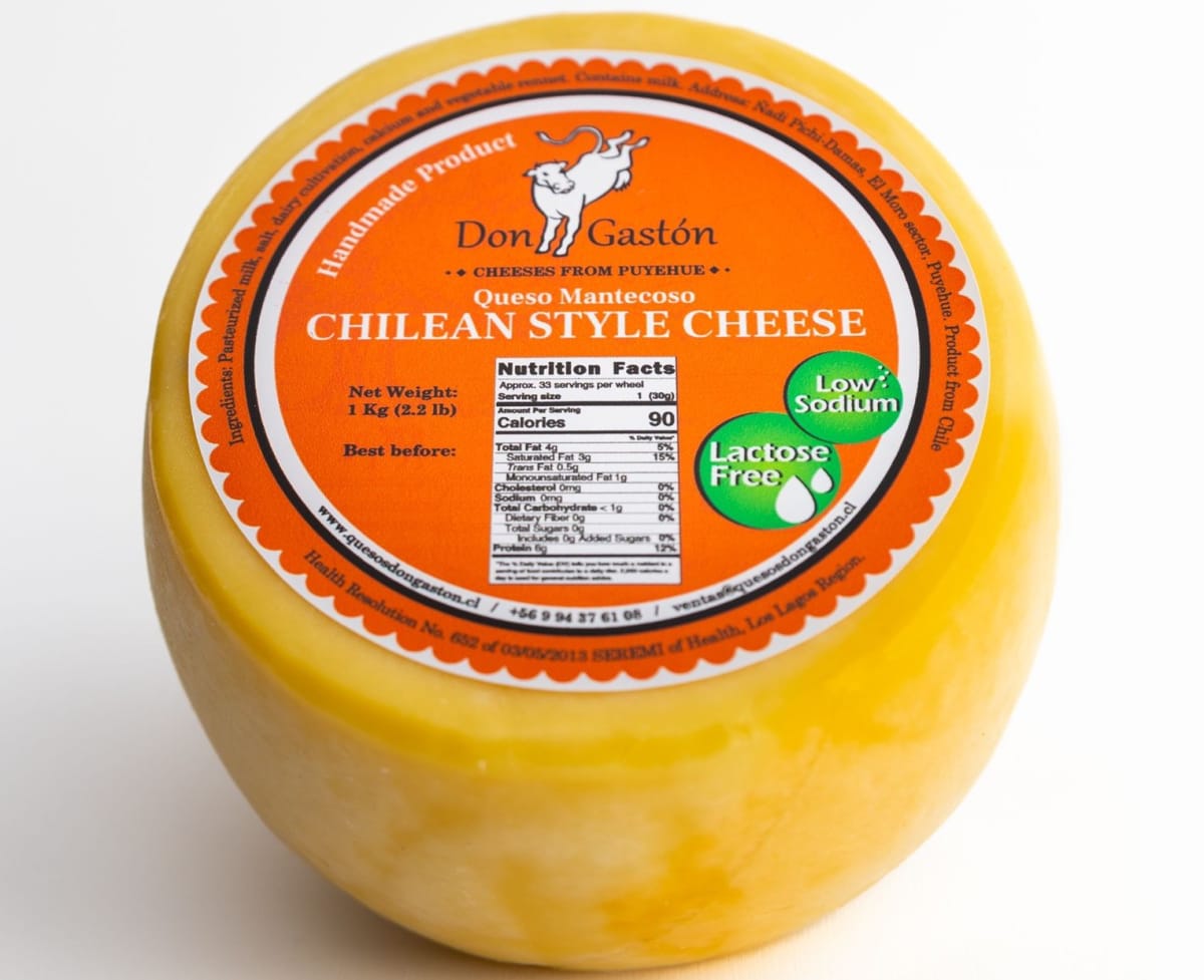 Queso Mantecoso Don Gastón, Puyehue, rueda al vacio1