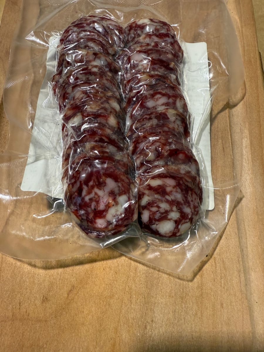 Salame Artesanal La Majestuosa laminado, 100 grs1