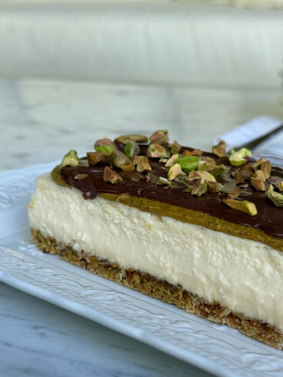 Barra Dubai , Chessecake Pistacho, Angela del Rio1